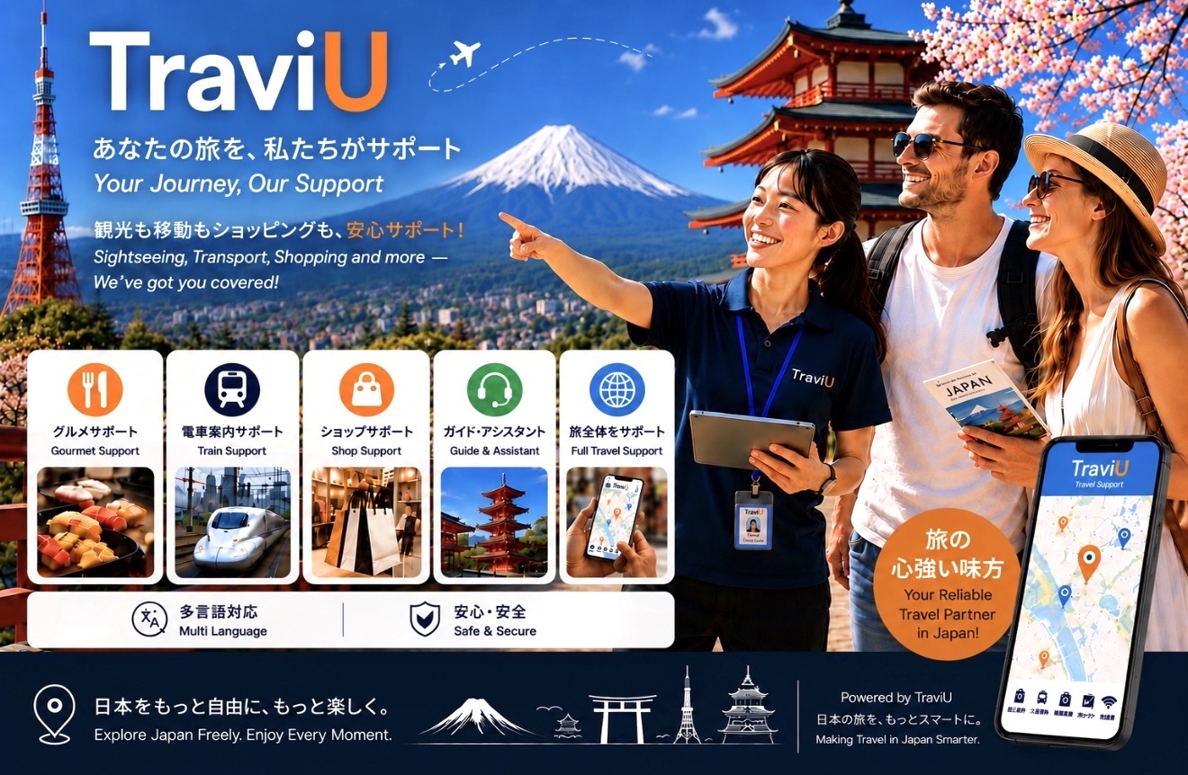 TraviUで日本の観光ガイドを探す
